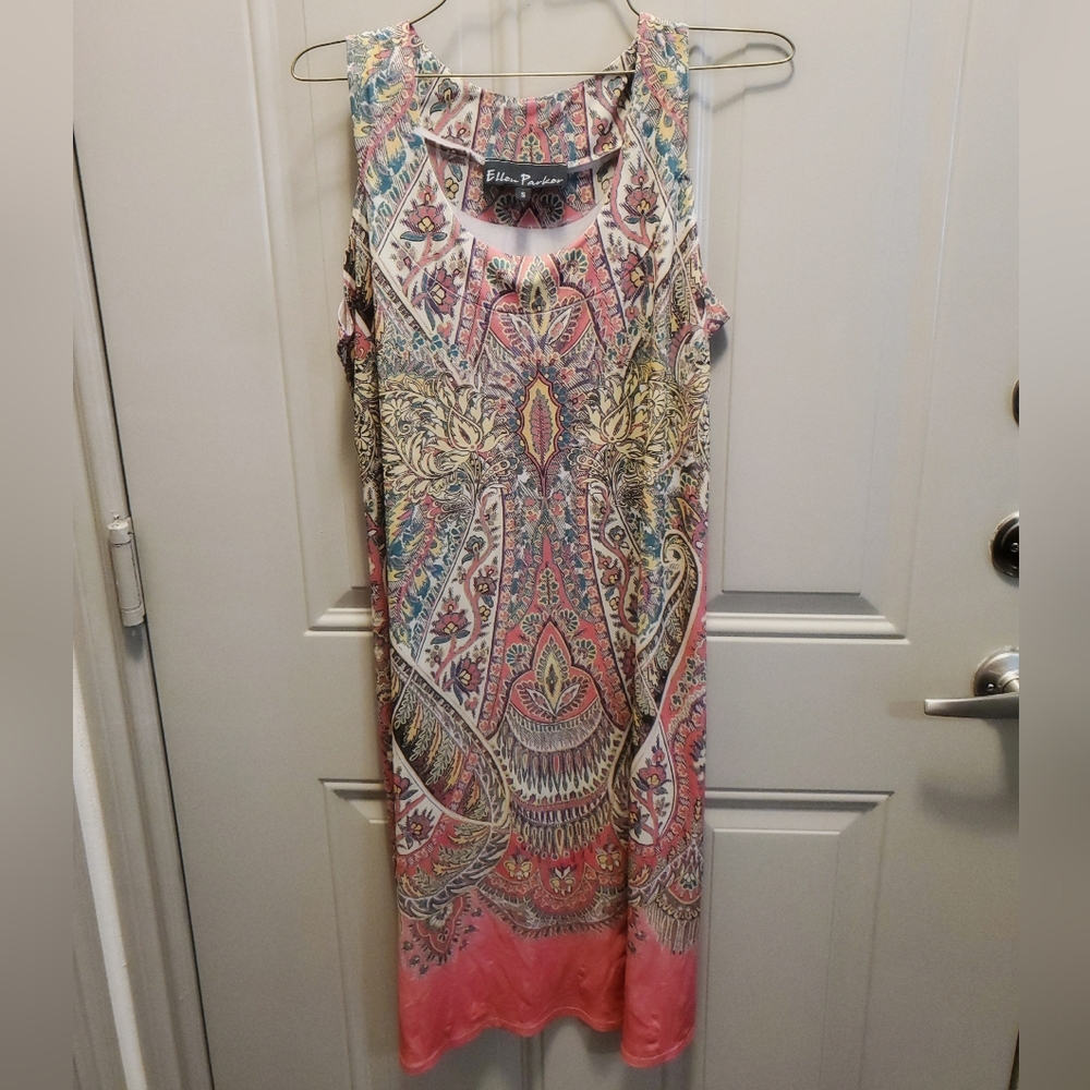 Sleeveless Boho Print Dress